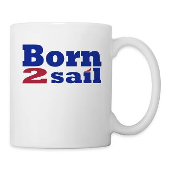 Born to sail sailing 1 - Mug - white - Right