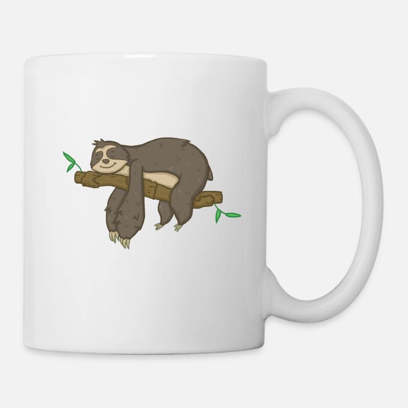 Faultier - Tasse - Weiß