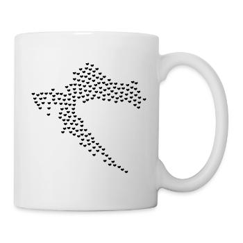 Moja Domovina - Heartmap Croatia - Mug - white - Right