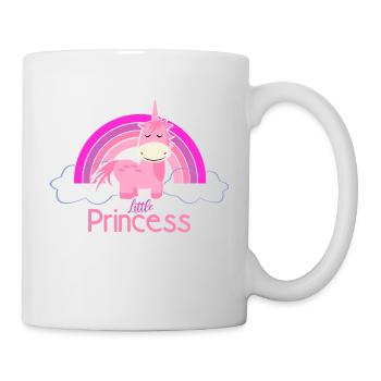 Petite princesse Licorne arc-en-ciel - Mug blanc - blanc - Droite