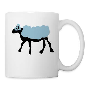 sheep_farm_animal - Mug blanc - blanc - Droite