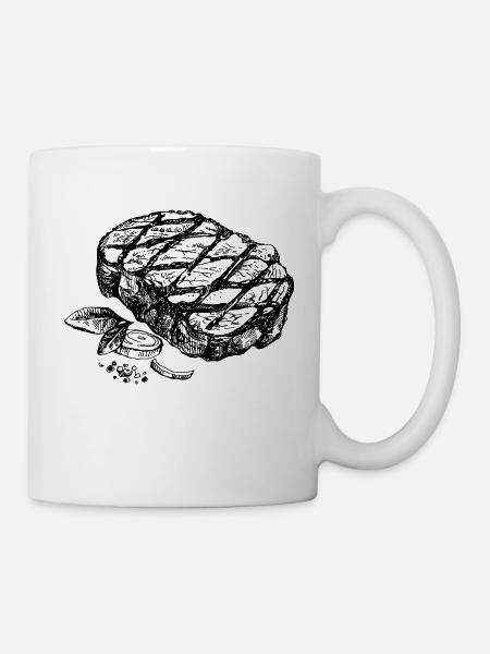 steak - Mug - white