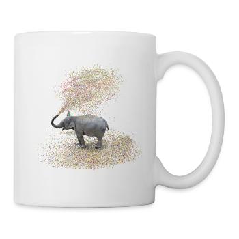 l'éléphant - Mug blanc - blanc - Droite
