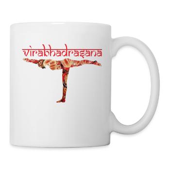 yoga 9 virabhadrasana guerrier 3 e 222 - Mug blanc - blanc - Droite