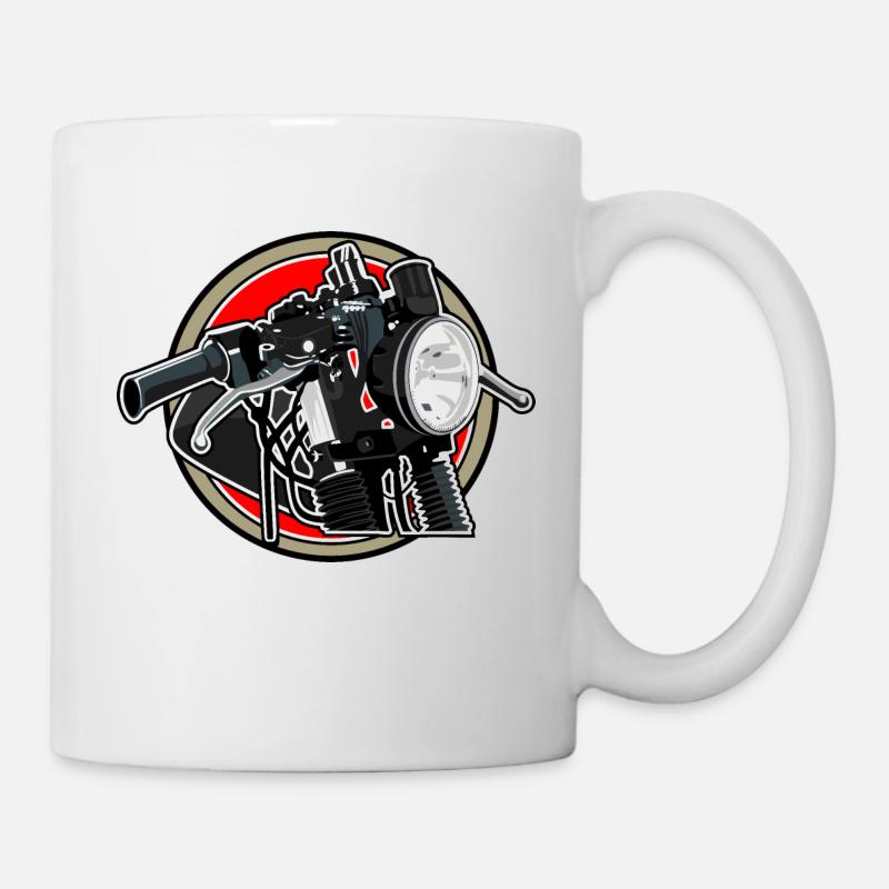 Motorrad - Tasse - Weiß