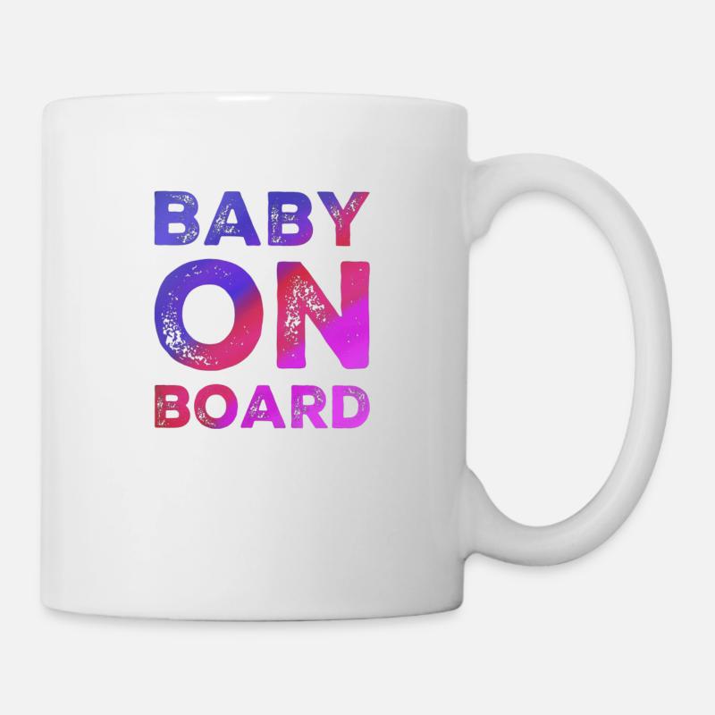 Bébé à bord - Mug blanc - blanc