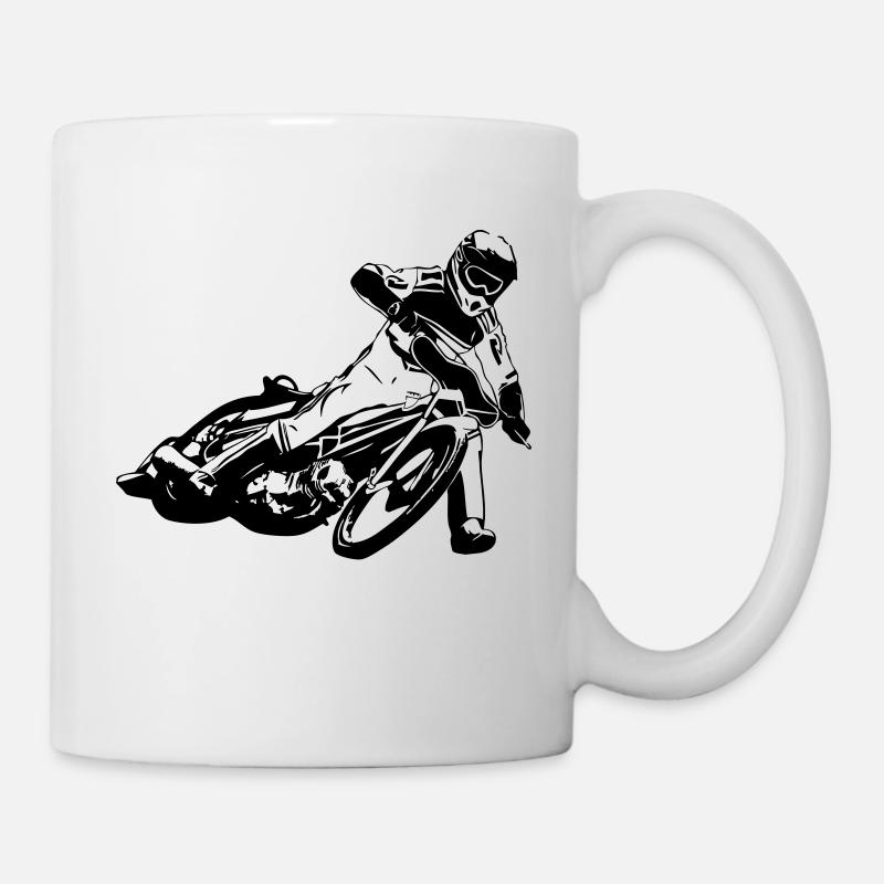 Speedway Motorcycle Racer - Tasse - Weiß