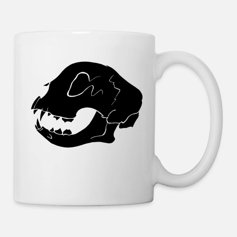 Cat Skull | Katzenschädel - Tasse - Weiß