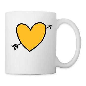 Heart - Tasse - Weiß - Rechts