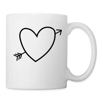 Heart - Tasse - Weiß - Rechts