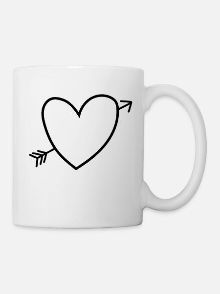 Heart - Mug - white