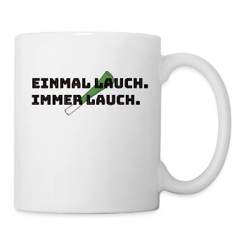Lauch - Tasse - Weiß - Rechts