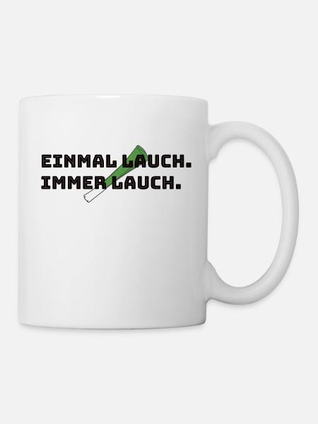Lauch - Tasse - Weiß
