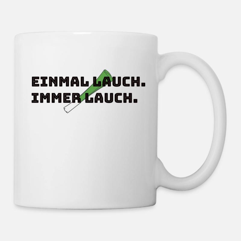 Lauch - Tasse - Weiß