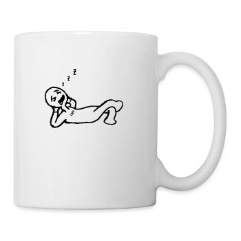 lazy guy - Mug - white - Right