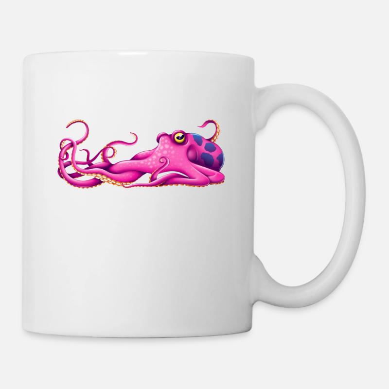 octopus - Tasse - Weiß