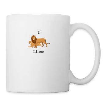 I love Lions - Mug - white - Right