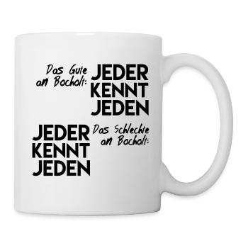 Das Gute an Bocholt / Das Schlechte an Bocholt - Tasse - Weiß - Rechts