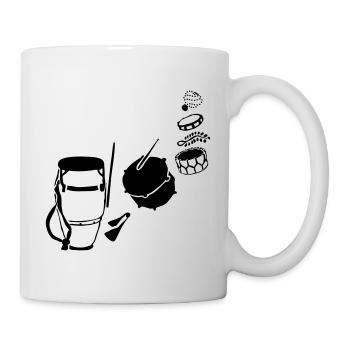 samba - Mug blanc - blanc - Droite