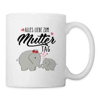 Alles Liebe zum Muttertag - Tasse - Weiß - Rechts