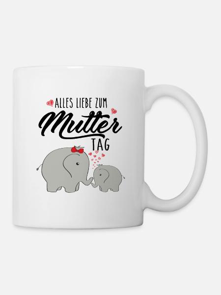 Alles Liebe zum Muttertag - Tasse - Weiß
