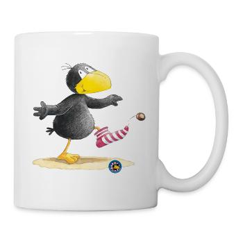 Der kleine Rabe Socke Kastanie - Tasse - Weiß - Rechts