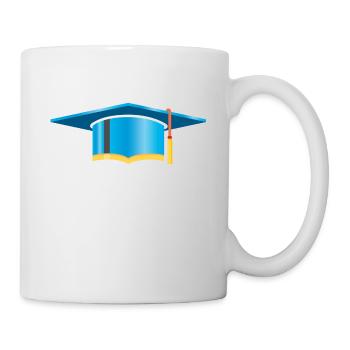 Doctor's Hat Graduation Hat Mortar Board - Mug - white - Right