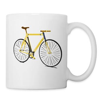 Vélo de course street 1 - Mug blanc - blanc - Droite