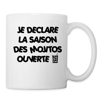 I DECLARE THE MOJITOS SEASON OPEN - Mug - white - Right