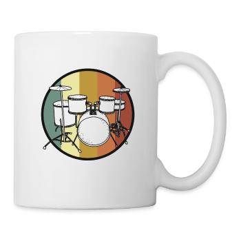 Drums Drums Drummer Rock Metal Music Cadeau - Mug blanc - blanc - Droite