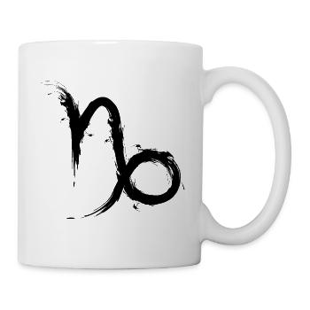 Dessin du zodiaque de Capricorne Capricorne - Mug blanc - blanc - Droite