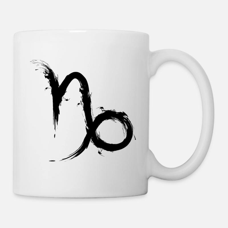 Steinbock Sternzeichen Design Capricornus - Tasse - Weiß