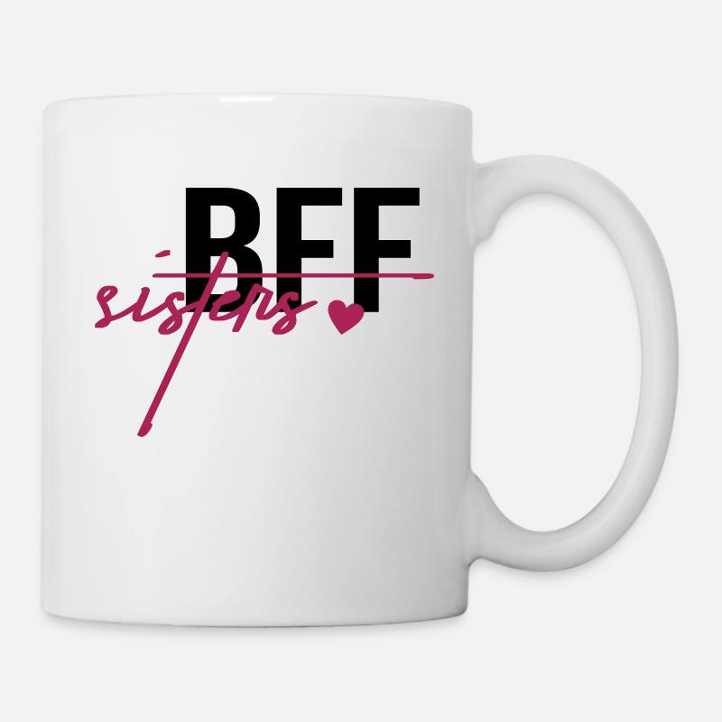 BFF Sisters - Tasse - Weiß