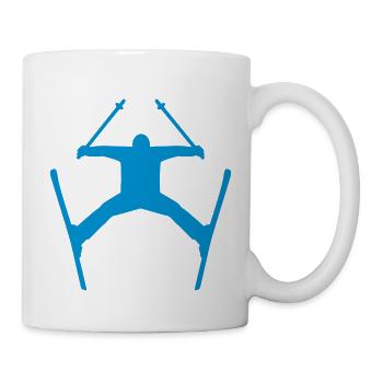Ski - Tasse - Weiß - Rechts