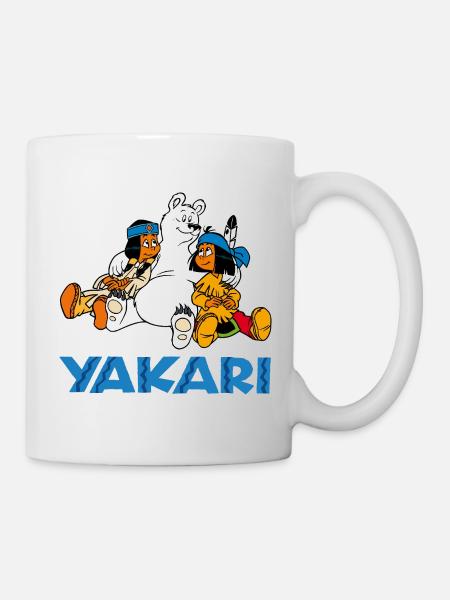 Yakari, Arc-en-ciel et Boule-de-Neige - Mug blanc - blanc