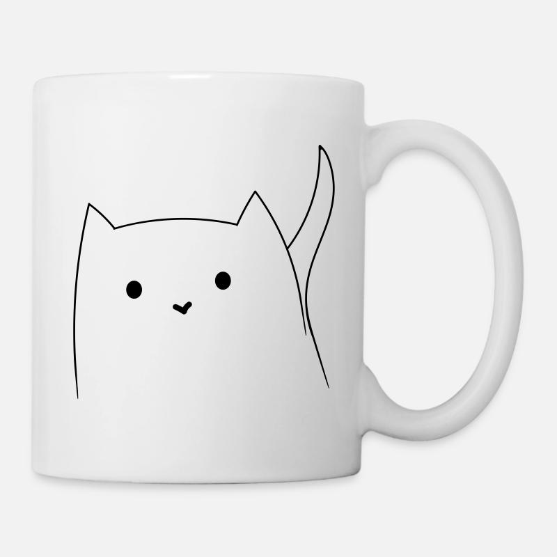 Katzen Design - Tasse - Weiß