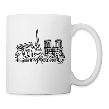 Paris Panorama - Tasse - Weiß - Rechts