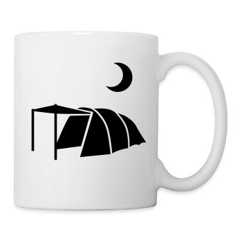 Zelt - Tasse - Weiß - Rechts