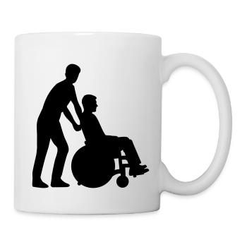 Rollstuhl - Tasse - Weiß - Rechts