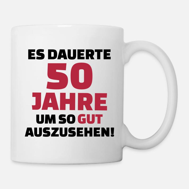50 Geburtstag - Tasse - Weiß