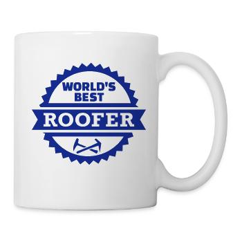 Dachdecker - Tasse - Weiß - Rechts
