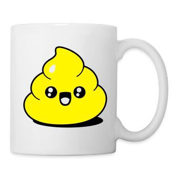 Lustiger Kack - Tasse - Weiß - Rechts