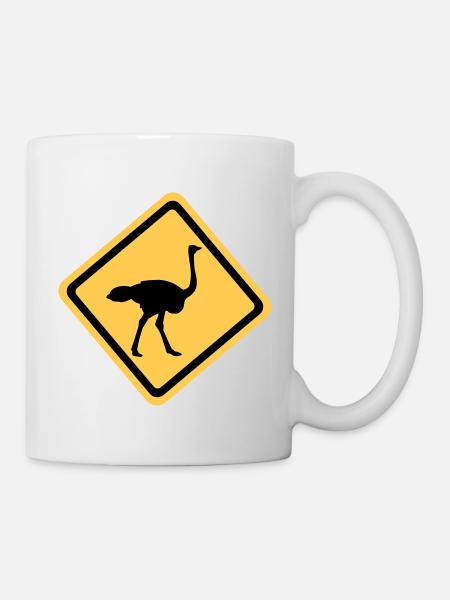 Autruche - Mug blanc - blanc