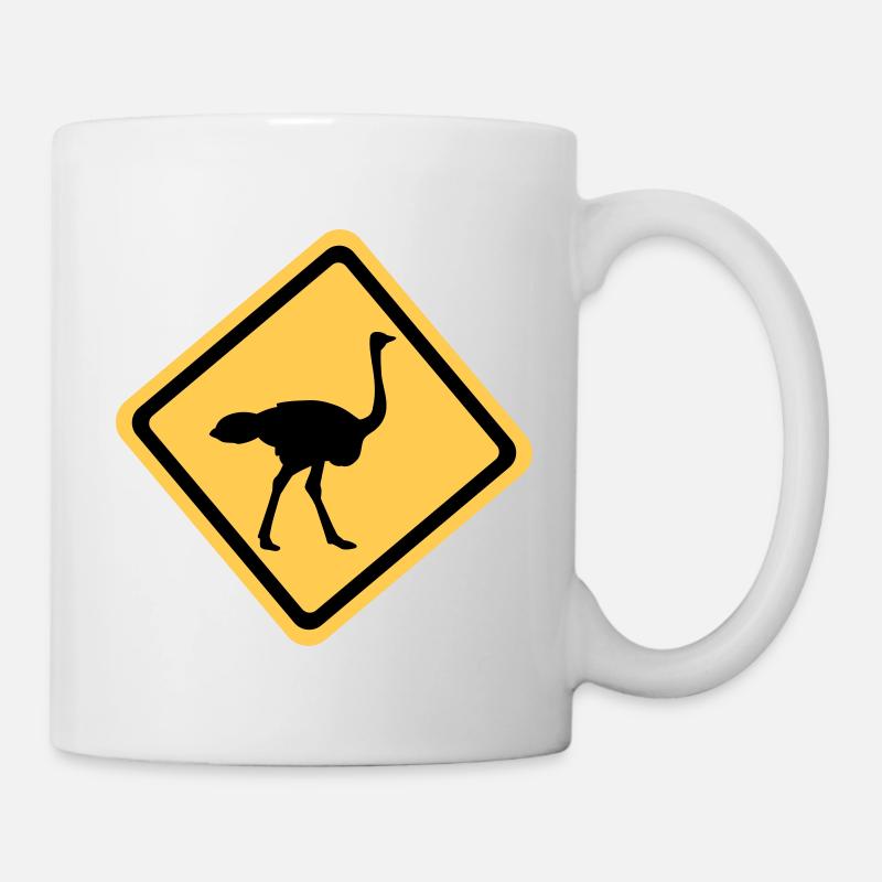 Autruche - Mug blanc - blanc