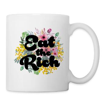 Manger les riches - Mug blanc - blanc - Droite