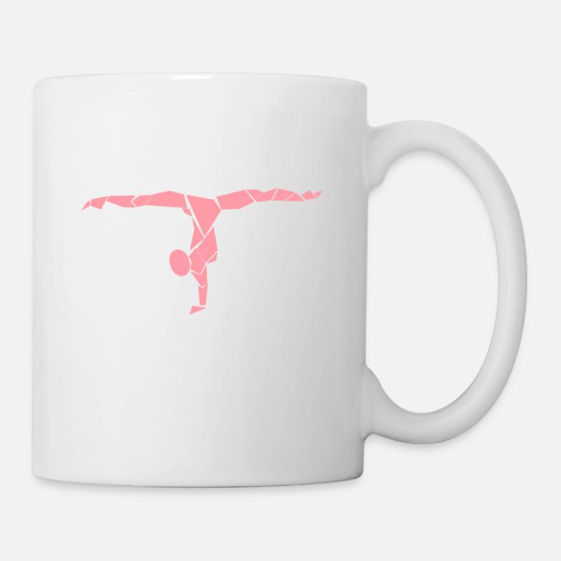 Dessin de gymnastique - Mug blanc - blanc
