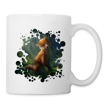 Kleiner Fuchs (Fox) - Tasse - Weiß - Rechts