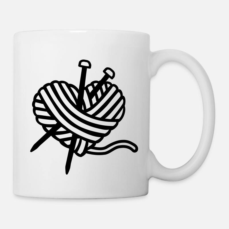 Stricken - Tasse - Weiß