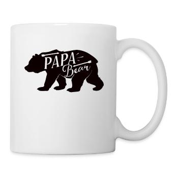 Papa Bär - Tasse - Weiß - Rechts