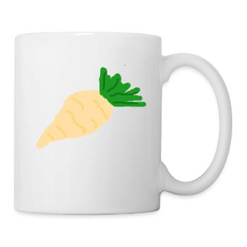 Rettich Zuckerrübe Wurzelgemüse - Tasse - Weiß - Rechts